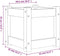 vidaXL - Plantenbakken - 2 - st - cm - massief - grenenhout - wasbruin