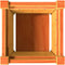 vidaXL - Plantenbakken - 2 - st - cm - massief - grenenhout - wasbruin