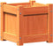 vidaXL - Plantenbakken - 2 - st - cm - massief - grenenhout - wasbruin