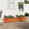 vidaXL - Plantenbakken - 2 - st - cm - massief - grenenhout - wasbruin
