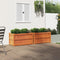 vidaXL - Plantenbakken - 2 - st - cm - massief - grenenhout - wasbruin
