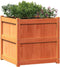 vidaXL - Plantenbakken - 2 - st - cm - massief - grenenhout - wasbruin