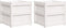 vidaXL - Plantenbakken - 2 - st - cm - massief - grenenhout - wit