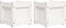 vidaXL - Plantenbakken - 2 - st - cm - massief - grenenhout - wit