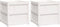 vidaXL - Plantenbakken - 2 - st - cm - massief - grenenhout - wit