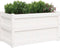vidaXL - Plantenbakken - 2 - st - cm - massief - grenenhout - wit