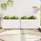 vidaXL - Plantenbakken - 2 - st - cm - massief - grenenhout - wit