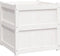 vidaXL - Plantenbakken - 2 - st - cm - massief - grenenhout - wit