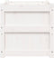 vidaXL - Plantenbakken - 2 - st - cm - massief - grenenhout - wit