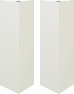 vidaXL - Plantenbakken - 2 - st - driehoek - 30x26x75 - cm - staal - wit