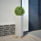 vidaXL - Plantenbakken - 2 - st - driehoek - 30x26x75 - cm - gegalvaniseerd - staal