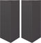 vidaXL - Plantenbakken - 2 - st - driehoek - 40x34,5x70 - cm - staal - zwart