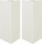 vidaXL - Plantenbakken - 2 - st - driehoek - 40x34,5x70 - cm - staal - wit