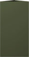 vidaXL - Plantenbakken - 2 - st - driehoek - 40x34,5x70 - cm - staal - olijfgroen