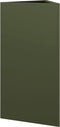 vidaXL - Plantenbakken - 2 - st - driehoek - 40x34,5x70 - cm - staal - olijfgroen