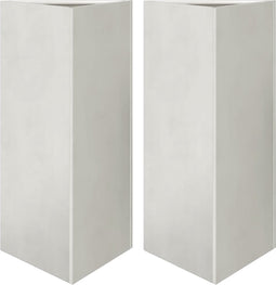 vidaXL - Plantenbakken - 2 - st - driehoek - 40x34,5x70 - cm - roestvrij - staal