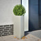 vidaXL - Plantenbakken - 2 - st - driehoek - 40x34,5x70 - cm - roestvrij - staal