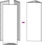 vidaXL - Plantenbakken - 2 - st - driehoek - 40x34,5x70 - cm - roestvrij - staal