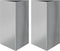vidaXL - Plantenbakken - 2 - st - driehoek - 50x43x75 - cm - gegalvaniseerd - staal