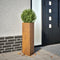 vidaXL - Plantenbakken - 2 - st - Driehoekig - 30x26x75 - cm - weervast - staal