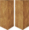 vidaXL - Plantenbakken - 2 - st - Hoekig - 40x40x75 - cm - weervast - staal - driehoekig