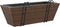 vidaXL - Plantenbakken - 2 - st - met - haken - poly - rattan - bruin