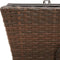 vidaXL - Plantenbakken - 2 - st - met - haken - poly - rattan - bruin
