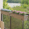 vidaXL - Plantenbakken - 2 - st - met - haken - poly - rattan - grijs