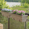 vidaXL - Plantenbakken - 2 - st - met - haken - poly - rattan - grijs