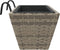 vidaXL - Plantenbakken - 2 - st - met - haken - poly - rattan - grijs