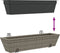 vidaXL - Plantenbakken - 2 - st - met - haken - poly - rattan - grijs