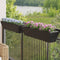 vidaXL - Plantenbakken - 2 - st - met - haken - poly - rattan - zwart
