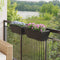 vidaXL - Plantenbakken - 2 - st - met - haken - poly - rattan - zwart