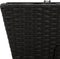 vidaXL - Plantenbakken - 2 - st - met - haken - poly - rattan - zwart