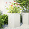 vidaXL - Plantenbakken - 2 - st - zeshoek - 46x40x45 - cm - staal - wit