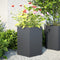 vidaXL - Plantenbakken - 2 - st - zeshoek - 46x40x45 - cm - staal - antracietkleurig