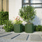 vidaXL - Plantenbakken - 2 - st - zeshoek - 46x40x45 - cm - staal - olijfgroen
