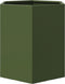 vidaXL - Plantenbakken - 2 - st - zeshoek - 46x40x45 - cm - staal - olijfgroen