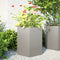 vidaXL - Plantenbakken - 2 - st - zeshoek - 46x40x45 - cm - roestvrijstaal
