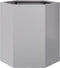 vidaXL - Plantenbakken - 2 - st - zeshoek - 46x40x45 - cm - gegalvaniseerd - staal