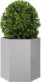 vidaXL - Plantenbakken - 2 - st - zeshoek - 46x40x45 - cm - gegalvaniseerd - staal