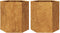 vidaXL - Plantenbakken - 2 - st - zeshoek - 46x40x45 - cm - weervast - staal