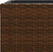 vidaXL - Plantenbakken - 3 - st - poly - rattan - bruin