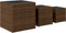 vidaXL - Plantenbakken - 3 - st - poly - rattan - bruin