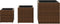 vidaXL - Plantenbakken - 3 - st - poly - rattan - bruin