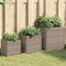 vidaXL - Plantenbakken - 3 - st - poly - rattan - grijs