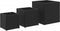 vidaXL - Plantenbakken - 3 - st - poly - rattan - zwart