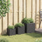 vidaXL - Plantenbakken - 3 - st - poly - rattan - zwart