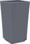 vidaXL - Plantenbakken - 4 - st - 32,5x32,5x57 - cm - polypropeen - grijs
