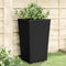 vidaXL - Plantenbakken - 4 - st - 32,5x32,5x57 - cm - polypropeen - zwart